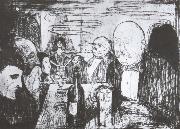 Edvard Munch Meeting painting